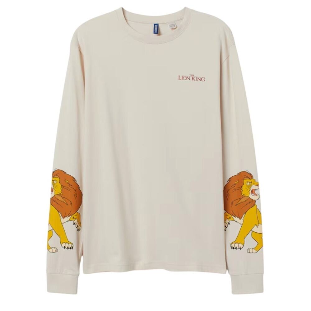 Disney H&M Divided Lion King Simba Long Sleeve Shirt XS NWT